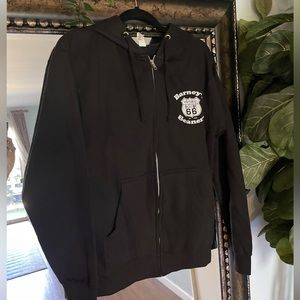 barney’s beanery zip up hoodie - size S